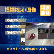 模糊视频增强服务|图像清晰化|人像清晰化I车牌处理