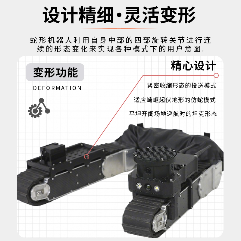 应急救援蛇形机器人蛇形仿生机器人智探COBRA11