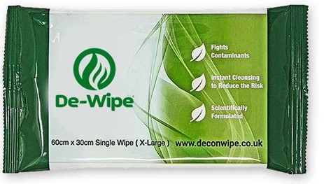 De-Wipe 消防去污洗消湿巾 专为火灾后高效洁肤研制 可有效清除致癌毒素和有害污染物 不含酒精 可生物降解 绿色环保