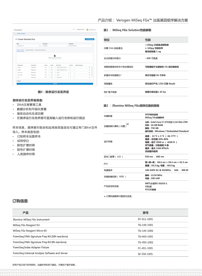 MiSeq FGx二代测序仪