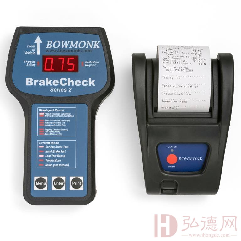 BrakeCheck手持式车辆刹车效率测试仪
