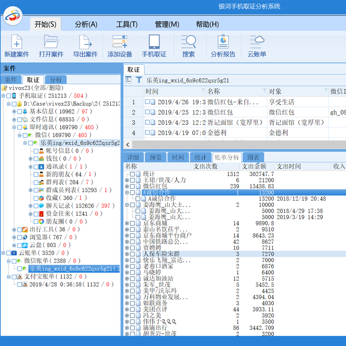 CFlab银河手机取证分析软件