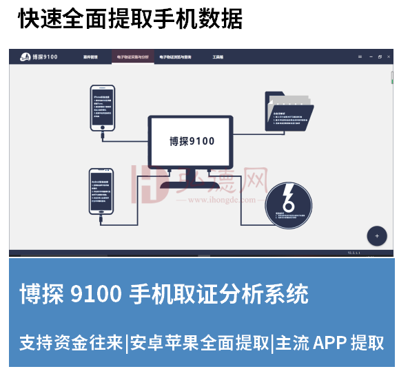 德e租 博探9100手机取证分析 软件使用权 租赁 企业法务 手机提取