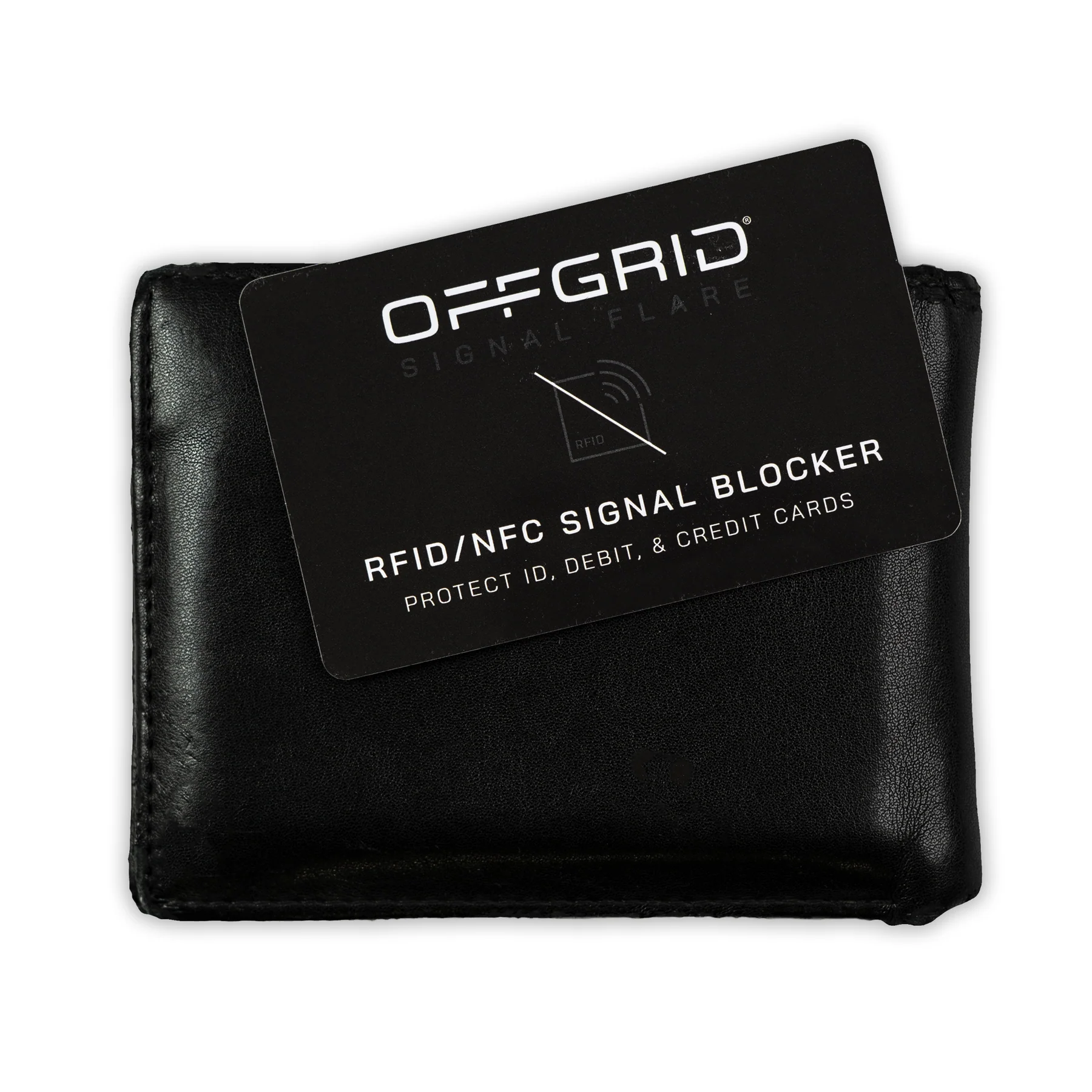 【预售】OFFGRID黑盾RFID/NFC信号阻断卡/信号屏蔽卡/信用卡防误刷2张/套