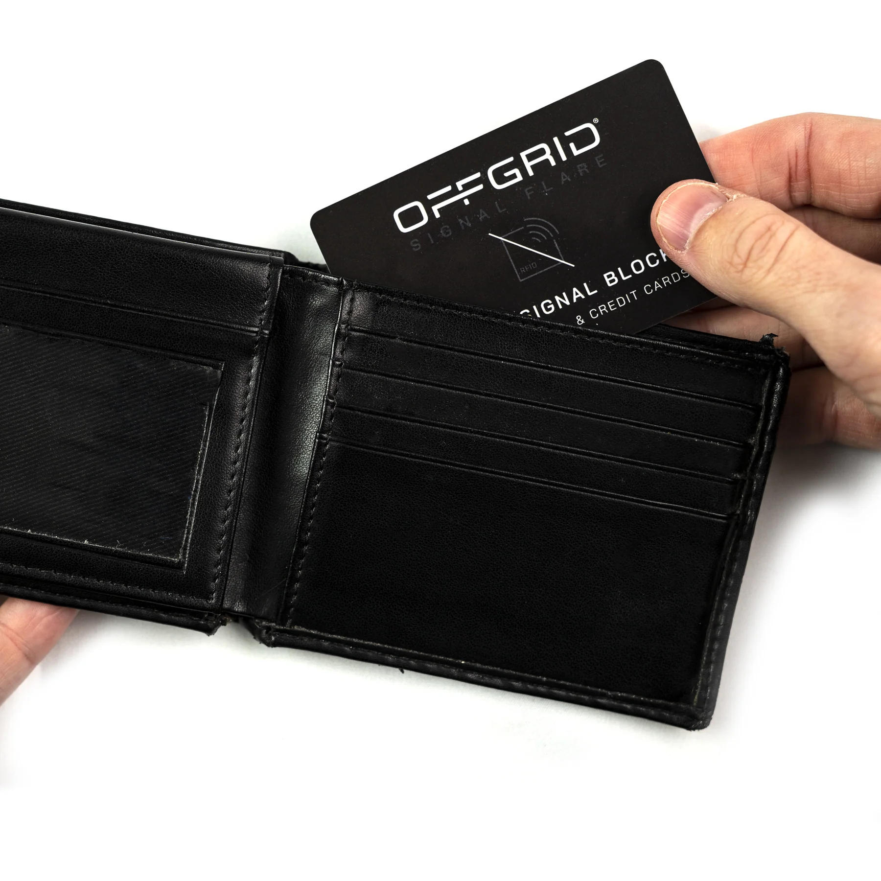 【预售】OFFGRID黑盾RFID/NFC信号阻断卡/信号屏蔽卡/信用卡防误刷2张/套