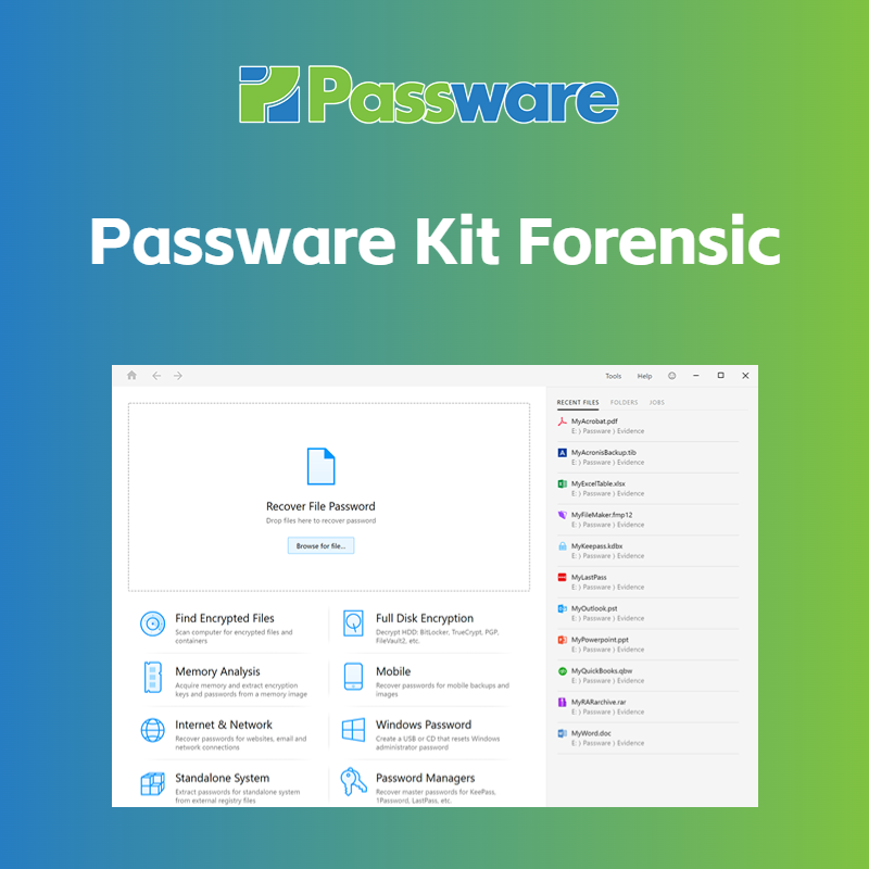 Passware Kit Forensic 解密软件套装  法政版