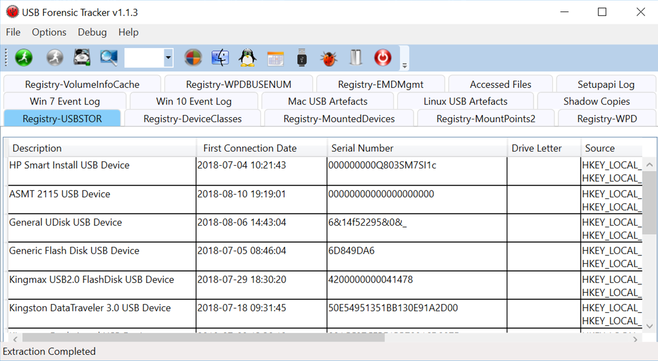 免费工具—USB Forensic Tracker USB追查工具