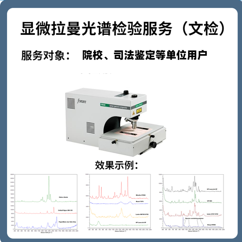 显微拉曼光谱检验服务（文检）
