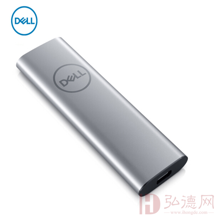 戴尔（DELL）便携式 移动 250G固态硬盘 USB-C端口轻薄小巧 易于携带