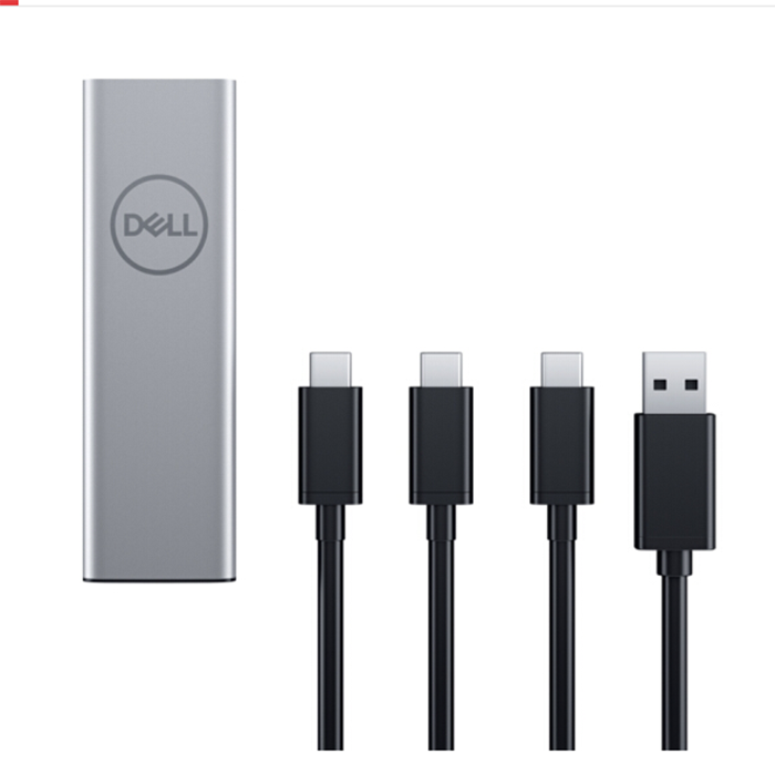 戴尔（DELL）便携式 移动 250G固态硬盘 USB-C端口轻薄小巧 易于携带